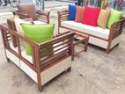 Teak Heavy Dining table and 6 chairs code 83836