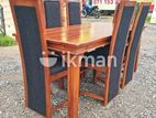 Teak Heavy Dining table and 6 chairs code 87377