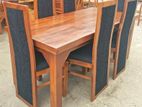 Teak Heavy Dining table and 6 chairs code 93837