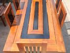 Teak Heavy Dining Table and 6 Chairs Code 94836
