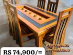 Teak Heavy Dining table and 6 chairs code546