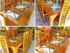 Teak Heavy Dining Table and 6 Chairs Code7890