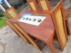 Teak Heavy Dining Table and Heay 6 Chairs 838365