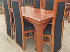 Teak Heavy Dining table and kusion 6 chairs code 837387