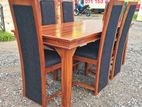 Teak Heavy Dining Table and Kusion 6 Chairs