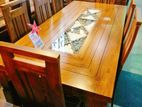 Teak Heavy Dining Table with 6 chairs code 6178