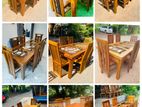 Teak Heavy Dining Table with 6 Chairs Code 719