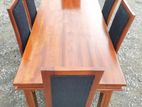 Teak Heavy Dining Table with 6 Chairs Code 83836