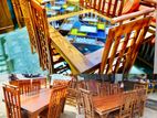 Teak Heavy Dining Table with 6 Chairs::;;::