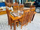 Teak Heavy Dining Table with 6 Chairs--//--::-::