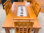 Teak Heavy Dining Table with 6 Chairs