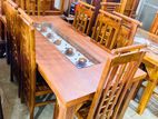 Teak Heavy Dining Table with 6 Chairs