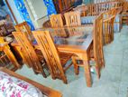 Teak Heavy Dining Table with 6 Chairs