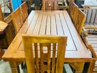 Teak Heavy Dining Table with Chairs 6ftx3ft TDT0210