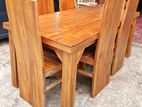 Teak Heavy Dining Table with Ex 6 Chairs Code 83836