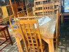 Teak Heavy DiningTable With 6 Chairs 6x3