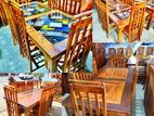 Teak Heavy Dinning Table Chairs 6ftx3ft TD1301