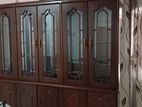 Teak Heavy Display Cupboard