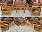 Teak Heavy Ex Larag Sofa Set with Stone Table Code 82837