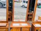 Teak Heavy Ex Large Modern Dressing Table with LED Light