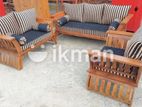 Teak Heavy Larag Rosam sofa set with stone table code 83736