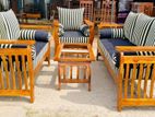 Teak Heavy Larag Sofa Set with Stone Table Code 72726