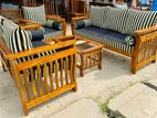 Teak Heavy Larag Sofa Set with Stone Table Code 83735