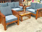 Teak Heavy Larag Sofa Set with Stone Table Code 83737