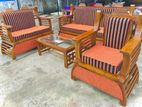 Teak Heavy Larag Sofa Set with Stone Table Code 83837