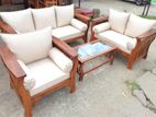 Teak Heavy Larag Sofa Set with Stone Table Code 83837