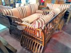 Teak Heavy Larga Hs fabric sofa set with stone table code 19906