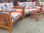 Teak Heavy Larga Sofa Set with Stone Table Code 37365