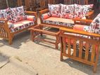 Teak Heavy Larga Sofa Set with Stone Table Code 83836