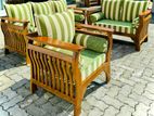 Teak Heavy Large Sofa Set with Stone Table Code 73646