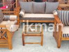 Teak Heavy Large Sofa Set with Stone Table Code 83736