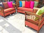 Teak Heavy Large Sofa Set with Stone Table Code 83736