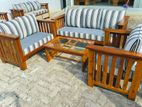 Teak Heavy Large Sofa Set with Stone Table Code 83736