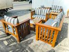 Teak Heavy Large Sofa Set with Stone Table Code 83736