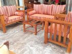 Teak Heavy Large Sofa Set with Stone Table Code 83736