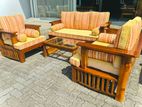 Teak Heavy Large Sofa Set With Stone Table Code 83836