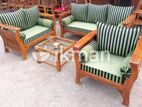 Teak Heavy Large Sofa Set with Stone Table Code 83866