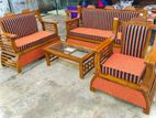 Teak Heavy Large Sofa Set with Stone Table Code 87336