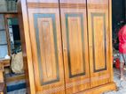 Teak Heavy Modern 7ft Three Door Wardrobe