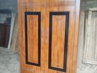 Teak Heavy Modern 7Ft Two Door Wardrobe