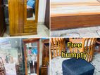 Teak Heavy Modern Bedroom Package With Free Humpty