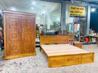 Teak Heavy Modern Bedroom Set