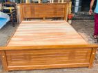 Teak Heavy Modern Box Bed 60x72 - 6x5