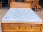 Teak Heavy Modern Box Bed 60x72