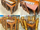 TEak Heavy Modern Dining Table and 6 Chairs Selection Code 83836