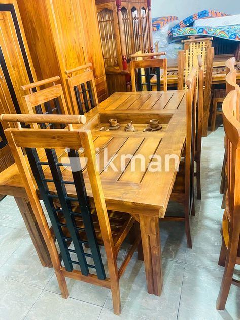 Teak Heavy Modern Dining Table With 6 Chairs | Kaduwela | ikman